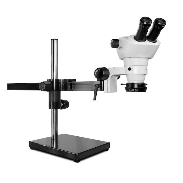Scienscope NZ Stereo Zoom Microscope With Low-Profile LED Light On Gliding Stand NZ-PK5-R3E - main